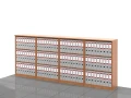 Regały biurowe zestaw LC-BA-2PAL 114h x 280 x 36 cm