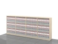Regały biurowe zestaw LC-BA-2PAL 114h x 280 x 36 cm