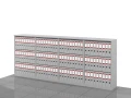 Regały biurowe zestaw LC-BA-2PAL 114h x 280 x 36 cm