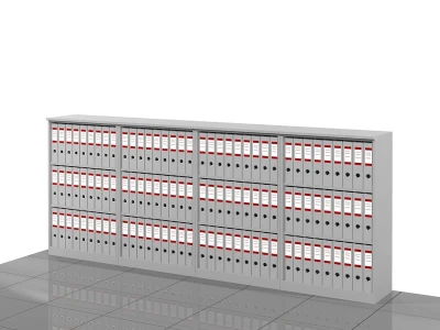Regały biurowe zestaw LC-BA-2PAL 114h x 280 x 36 cm