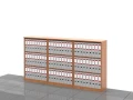 Regały biurowe zestaw LC-BB-PAL 114h x 210 x 36 cm