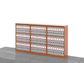 Regały biurowe zestaw LC-BB-PAL 114h x 210 x 36 cm