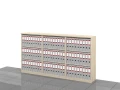 Regały biurowe zestaw LC-BB-PAL 114h x 210 x 36 cm