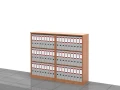 Regały biurowe zestaw LC-BC-PAL 114h x 140x 36 cm