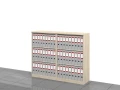 Regały biurowe zestaw LC-BC-PAL 114h x 140x 36 cm