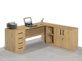 Biurka narożne 180 x 180 x75h cm BLOCK-NB (wersja prawa).