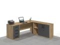 Biurka narożne 180 x 180 x75h cm BLOCK-NB (wersja prawa).