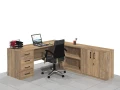 Biurka narożne 180 x 220 x 75h  cm BLOCK-NC (wersja prawa).