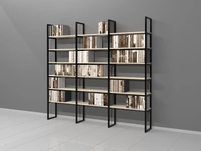 Regał Industrialny na książki 200h x 220 x 30 cm LOFT-AA02