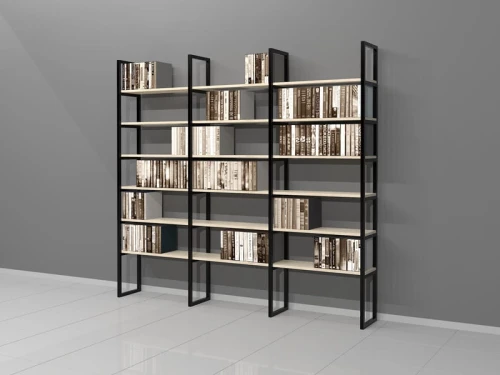 Regał Industrialny na książki 200h x 220 x 30 cm LOFT-AA02