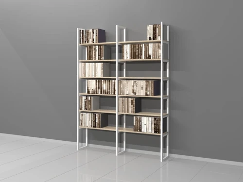 Regał Industrialny na książki 200h x 150 x 30 cm LOFT-AA01