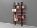 Regał Industrialny na książki 200h x 125 x 30 cm LOFT-AB04