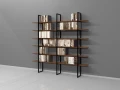 Regał Industrialny na książki 200h x 200 x 30 cm LOFT-AC05
