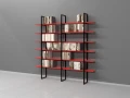 Regał Industrialny na książki 200h x 200 x 30 cm LOFT-AC05