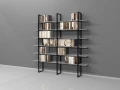 Regał Industrialny na książki 200h x 200 x 30 cm LOFT-AC05