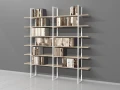 Regał Industrialny na książki 200h x 200 x 30 cm LOFT-AC05
