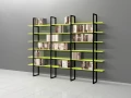 Regał Industrialny na książki 200h x 270 x 30 cm LOFT-AD06