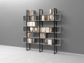 Regał Industrialny na książki 200h x 200 x 30 cm LOFT-BC02