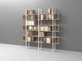 Regał Industrialny na książki 200h x 200 x 30 cm LOFT-BC02