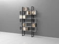 Regał Industrialny na książki 200h x 125 x 30 cm LOFT-BD03