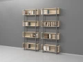 Regał Industrialny na książki 240h x 220 x 31 cm LOCH-E