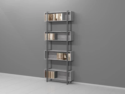 Regał Industrialny na książki 240h x 100 x 31 cm LOCH-D