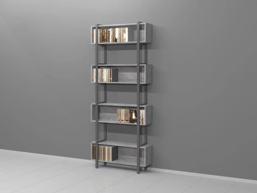 Regał Industrialny na książki 240h x 100 x 31 cm LOCH-D