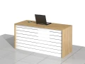 Designerskie biurko premium Amanda-A1