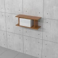 Półka wisząca na książki 70 x 29 x 25 cm MFPW-B01